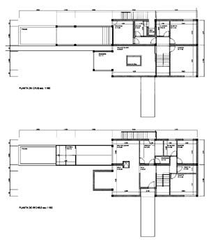 Plantas Piso -1 e Piso 0